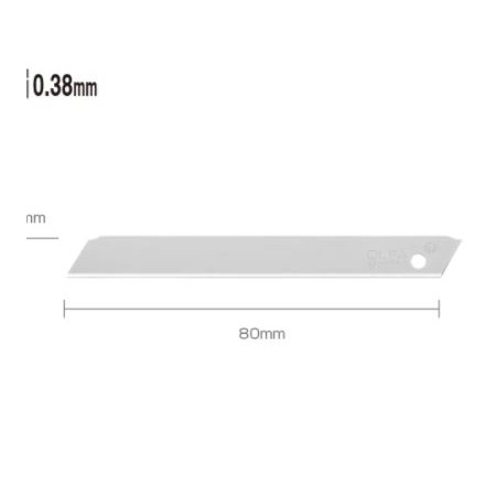 

Olfa-9mm solid blade AB-SOL-50 (50pcs pack)