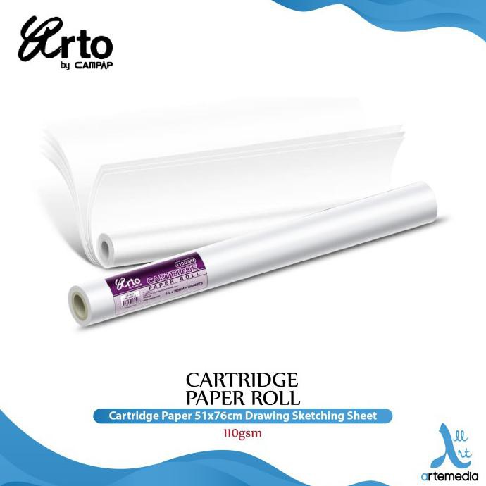 

Eklusif Kertas Gambar Arto Cartridge Paper Sheet 51X76Cm Drawing Sketching Promo