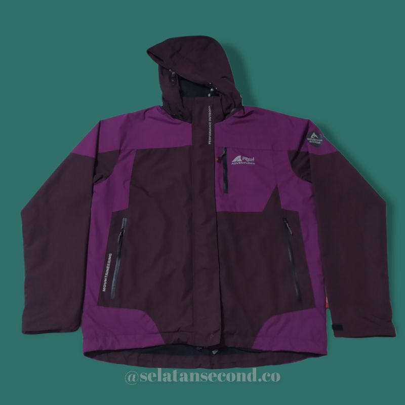 jaket gunung arei second original jaket outdoor second jaket arei second jaket gunung second size M 