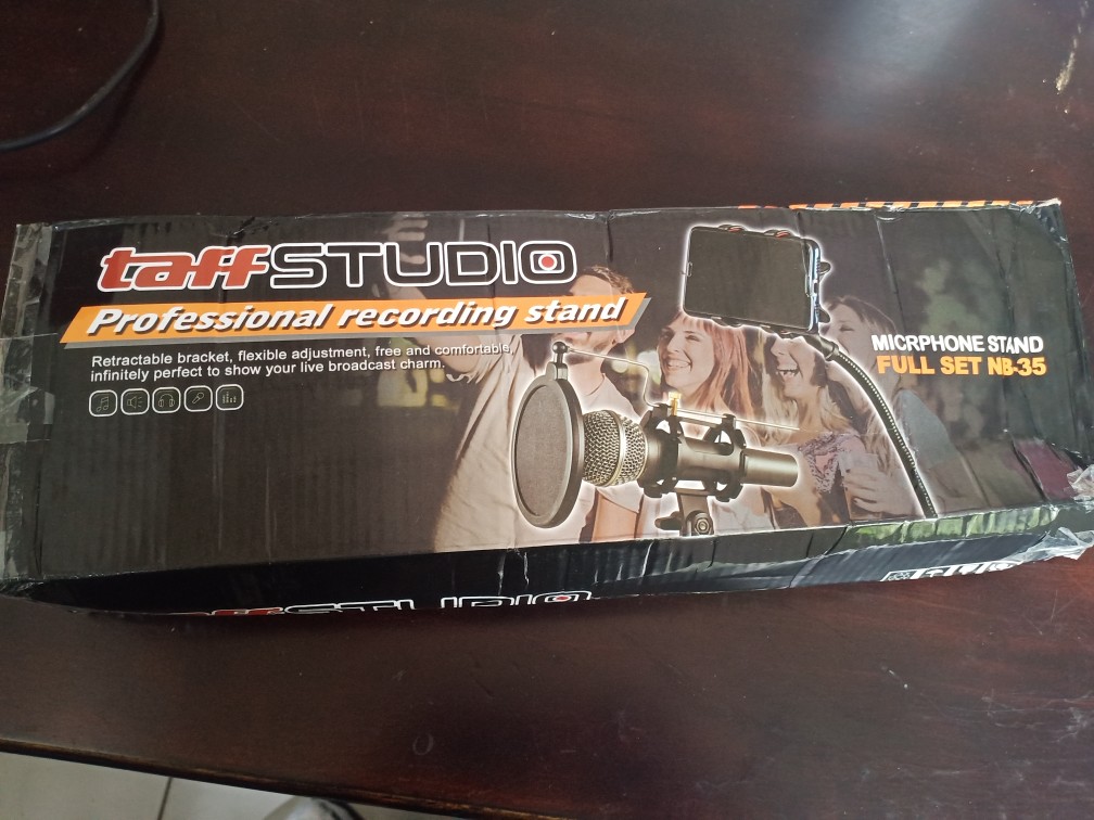 Condenser Microphone Stand Holder 360 Lazypod Clamp Professional Set - Nb-35