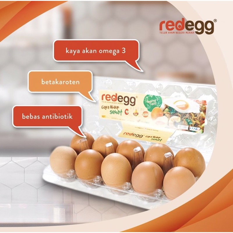 Red egg ( telur omega 3 ) isi 10 butir