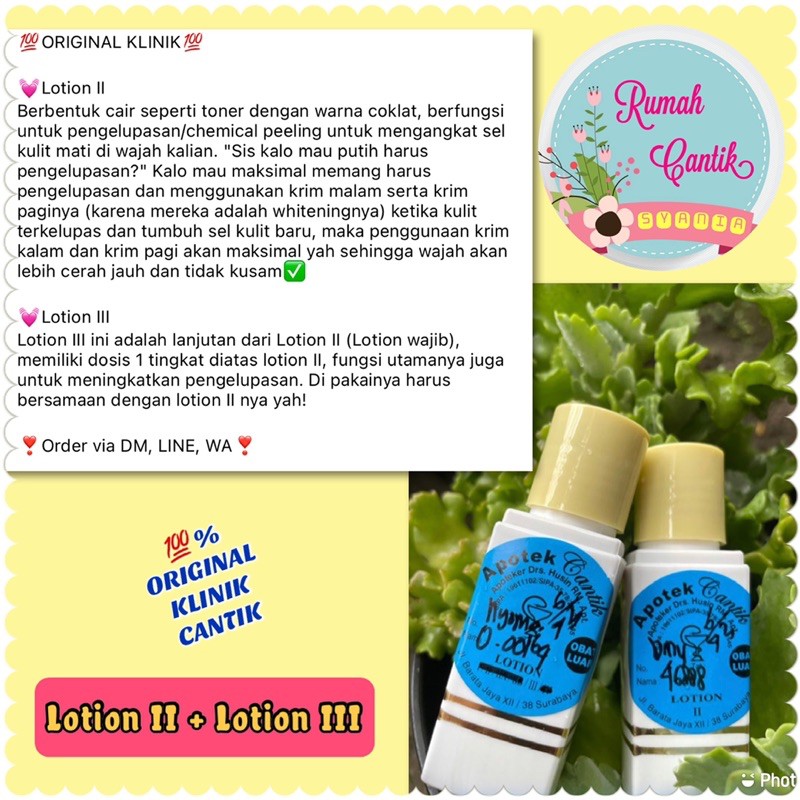 LOTION KLINIK CANTIK BARATAJAYA / KRIM CANTIK SURABAYA