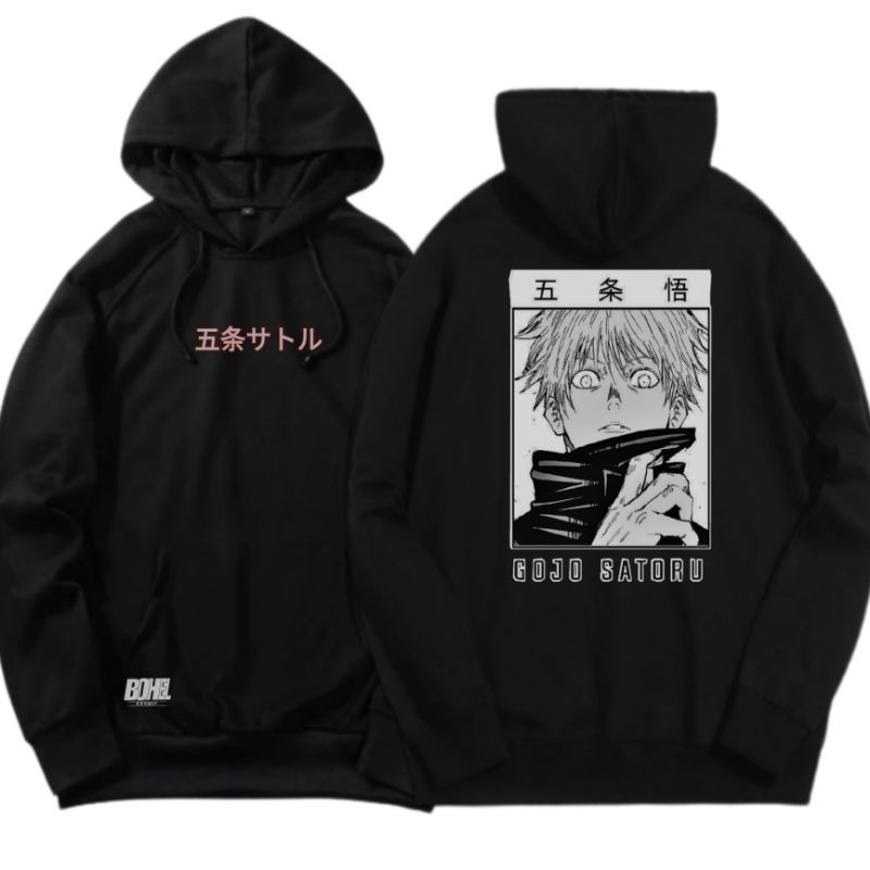 COD Sweater Hoodie Pria Anime Gojo Satoru Impact Original Bohel Jumper Anime-naruto-mikey-jepang