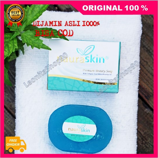 [BISA COD] Nauraskin Soap Kulit Wajah Glowing dan Seluruh Tubuh Jadi Lebih Putih Alami ASLI BPOM