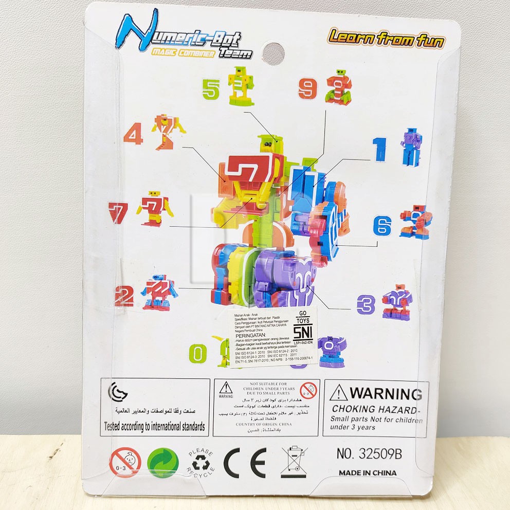 Numeric Bot Team 32509 Magic Combiner HARGA PER ANGKA Mainan Angka Transform Robot