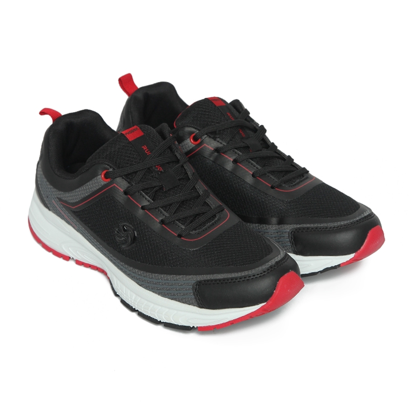 Phoenix Tritan Sepatu Running Pria - Black/Red