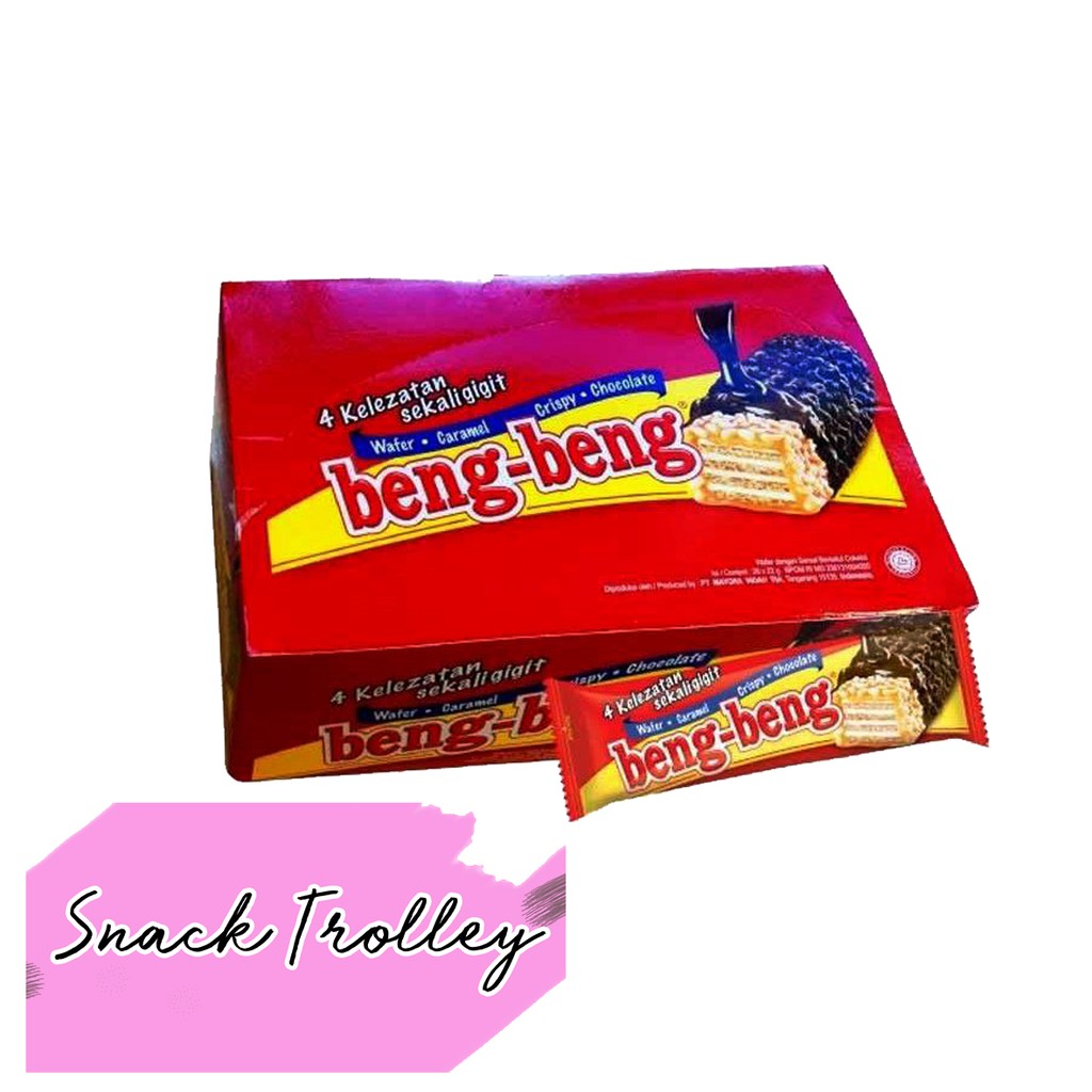 

Wafer Coklat - Beng-beng Coklat 1 Box - 17 Pcs x 25 Gram [Kemasan Baru]