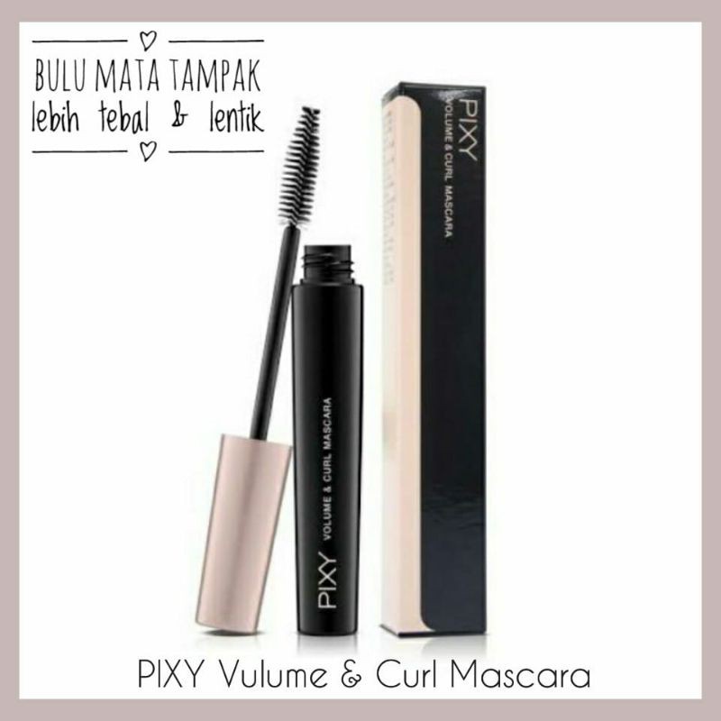 PIXY MASCARA VOLUME &amp; CURL WATERPROOF ~ ORIGINAL 100%