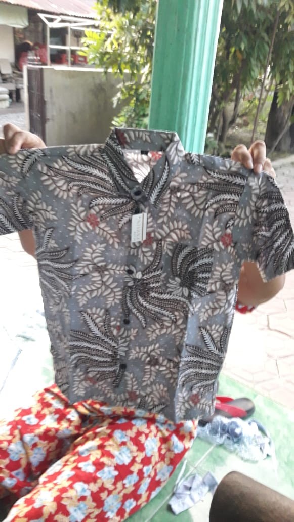 Batik Anak Sogan Kemeja Pakaian Anak Kid Fashion
