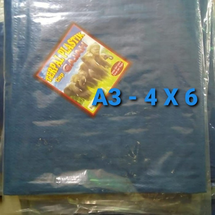 TERPAL A3 - 4 x 6 /TERPAL KOLAM TERPAL JADI PLASTIK / TENDA BIRU JADI