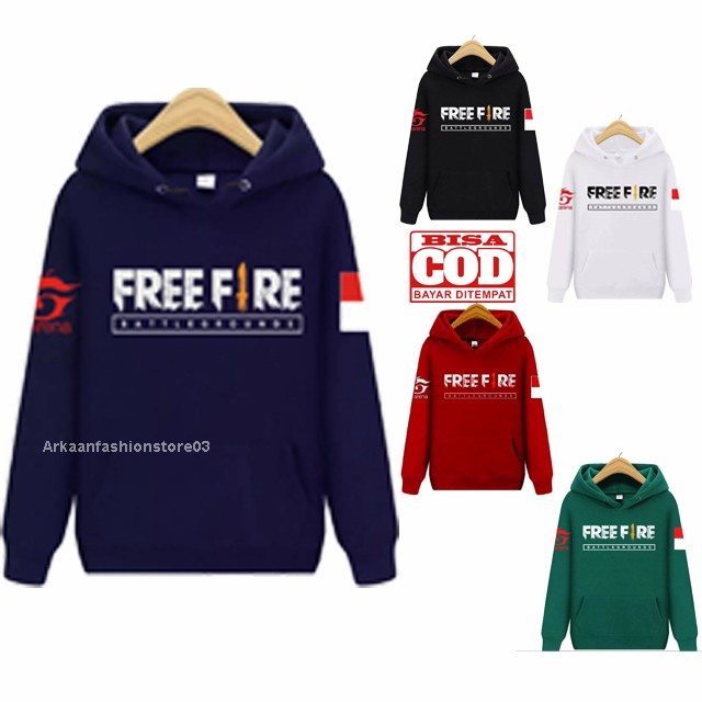 TERBARU !! SWEATER HOODIE GAME FREE FIRE / SWEATER HOODIE GAME GARENA FREE FIRE