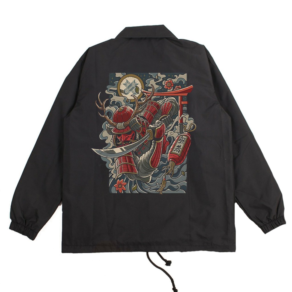 Zola Project Jaket Coach Japan Samurai Skull Warior
