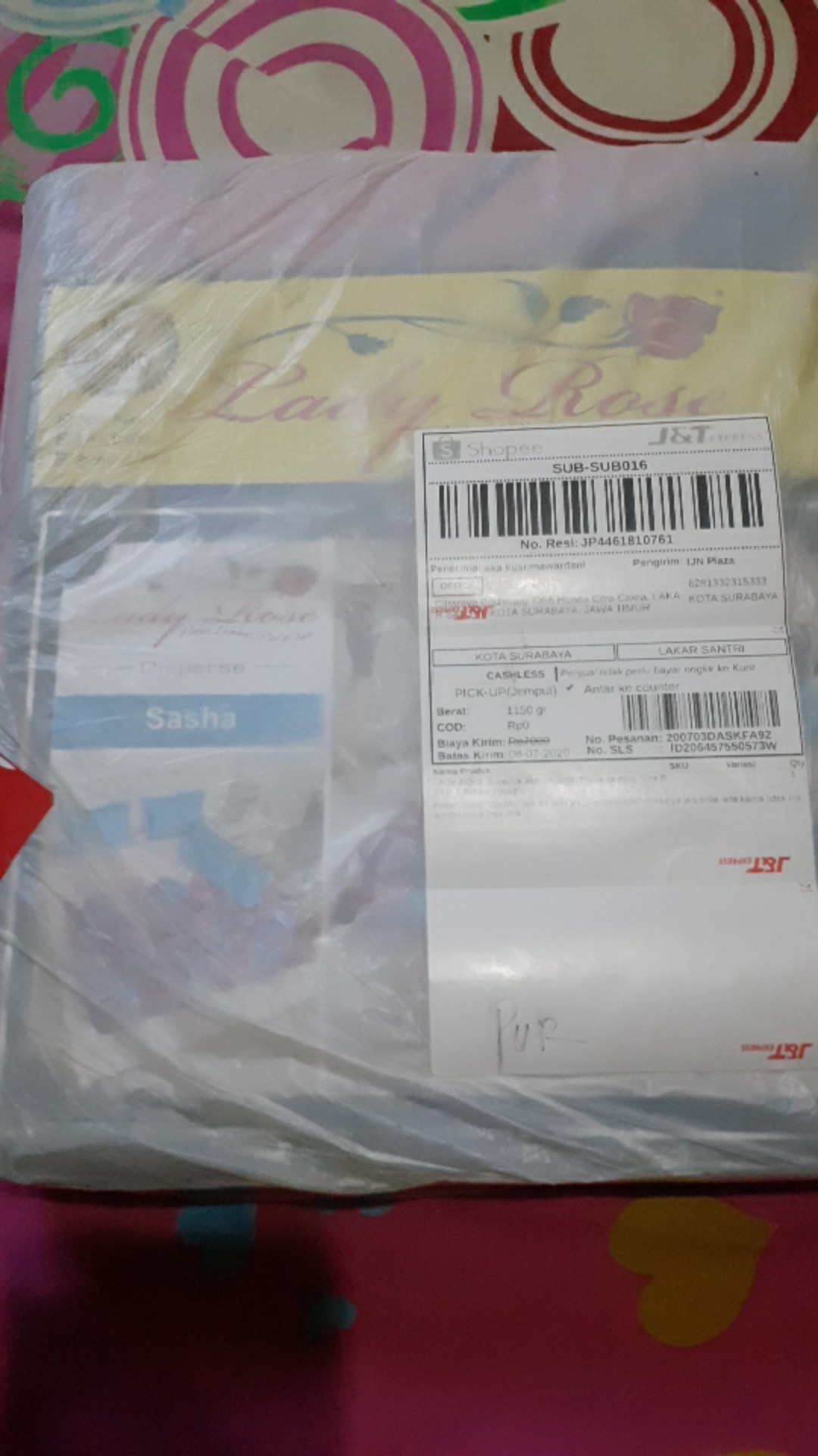 Lady Rose Sprei Ukuran 180x200 Disperse King Size B2 No 1 Jumbo Grosir