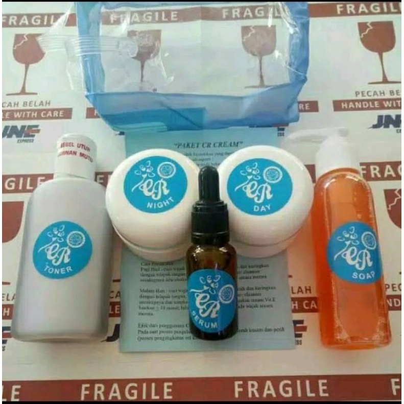paket Cream CR Biru Original - Cream Pemutih wajah