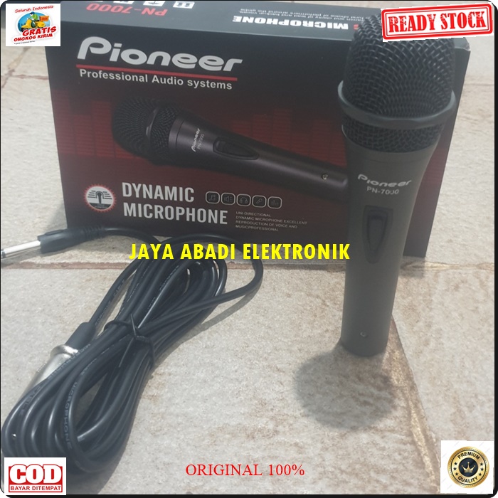 G474 PIONNER MIC HANDLE KABEL BAHAN FULL BESI DYNAMIC MICROPHONE VOKAL ARTIS AUDIO SOUND BEST SISTEM PROFESIONAL PENGERAS SUARA JERNIH DAN SENSITIF COCOK UNTUK SEGALA JENIS ACARA PANGGUNG TINGGAL COLOK KE AUDIO HARGA TERJANGKAU