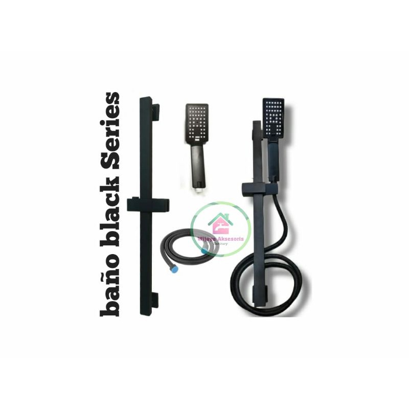 Tiang Shower Kamar Mandi/Shower Tiang Bano Stainless 304 Hitam