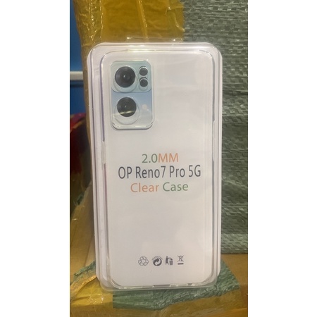 CASING CLEAR CASE 2.0MM BENING IMPACT ANTI KUNING OPPO RENO 7 5G, OPPO RENO 7 PRO 5G - CLEAR