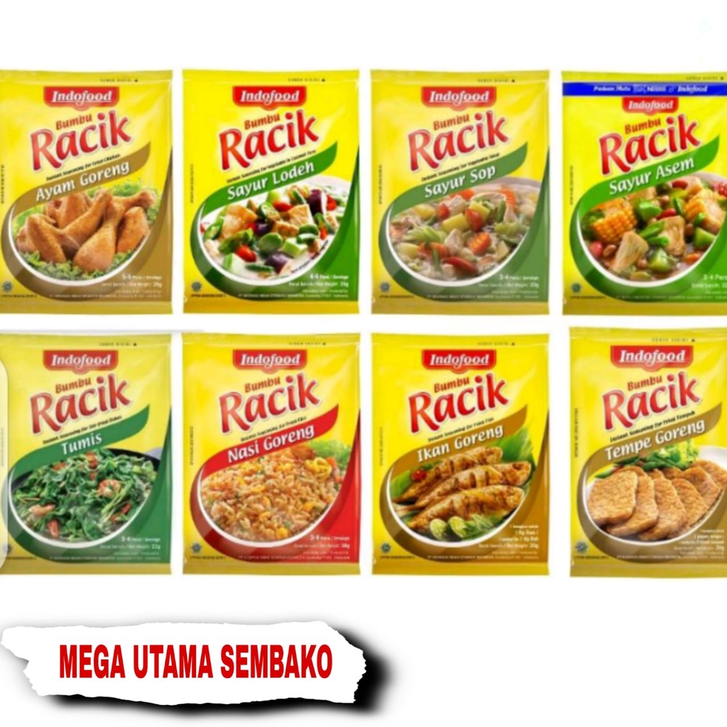 

Indofood Bumbu Racik per Pcs ayam goreng & banyak varian rasa