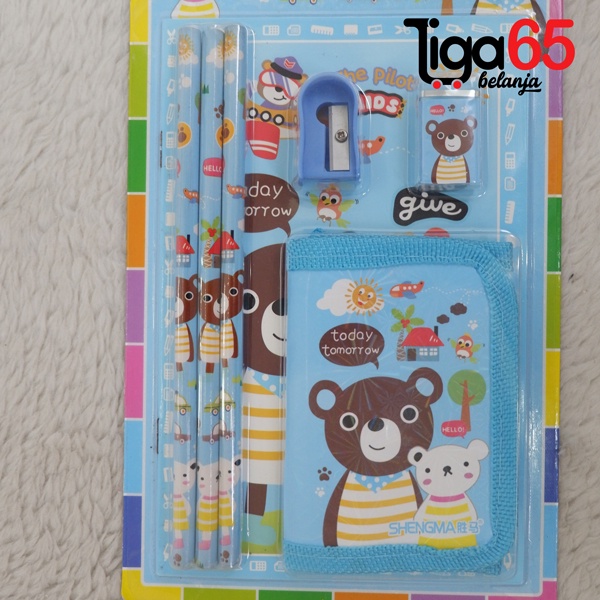 365 STATIONERY SET #40335 Buku &amp; Alat Tulis Anak / Karakter Fancy Gambar Lucu