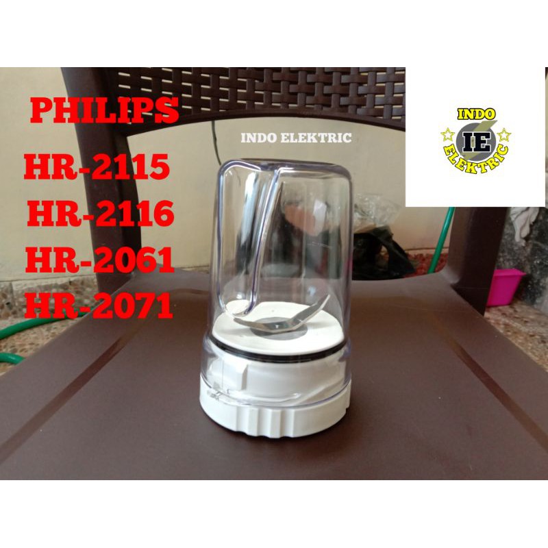 GELAS PISAU DRY MILL BLENDER PHILIPS HR 2115 2116 2061 2071