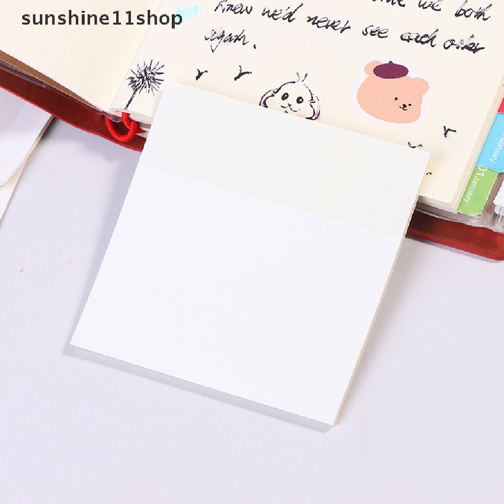 Sho 50 Lembar Kertas Memo Sticky Note Transparan Anti Air