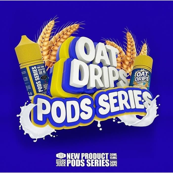 Liquid Oat Drips V1 Pods Friendly Cereal Oat Milk by JVS - Salt Nic - 100% Authentic - 15mg 30ml