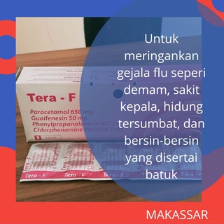 TERA F OBAT FLU&amp;BATUK PER STRIP 10 TABLET