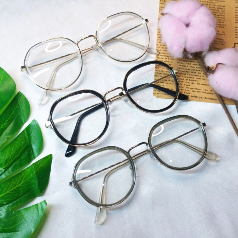 KACAMATA GAGANG BESI DOUBLE FRAME, •BEPINK OFFICIAL•