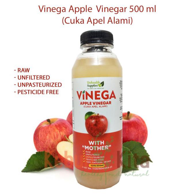 

Big Sale Vinega Apple Cider Vinegar 500ml with The Mother (Cuka Apel Vinega) Diskon