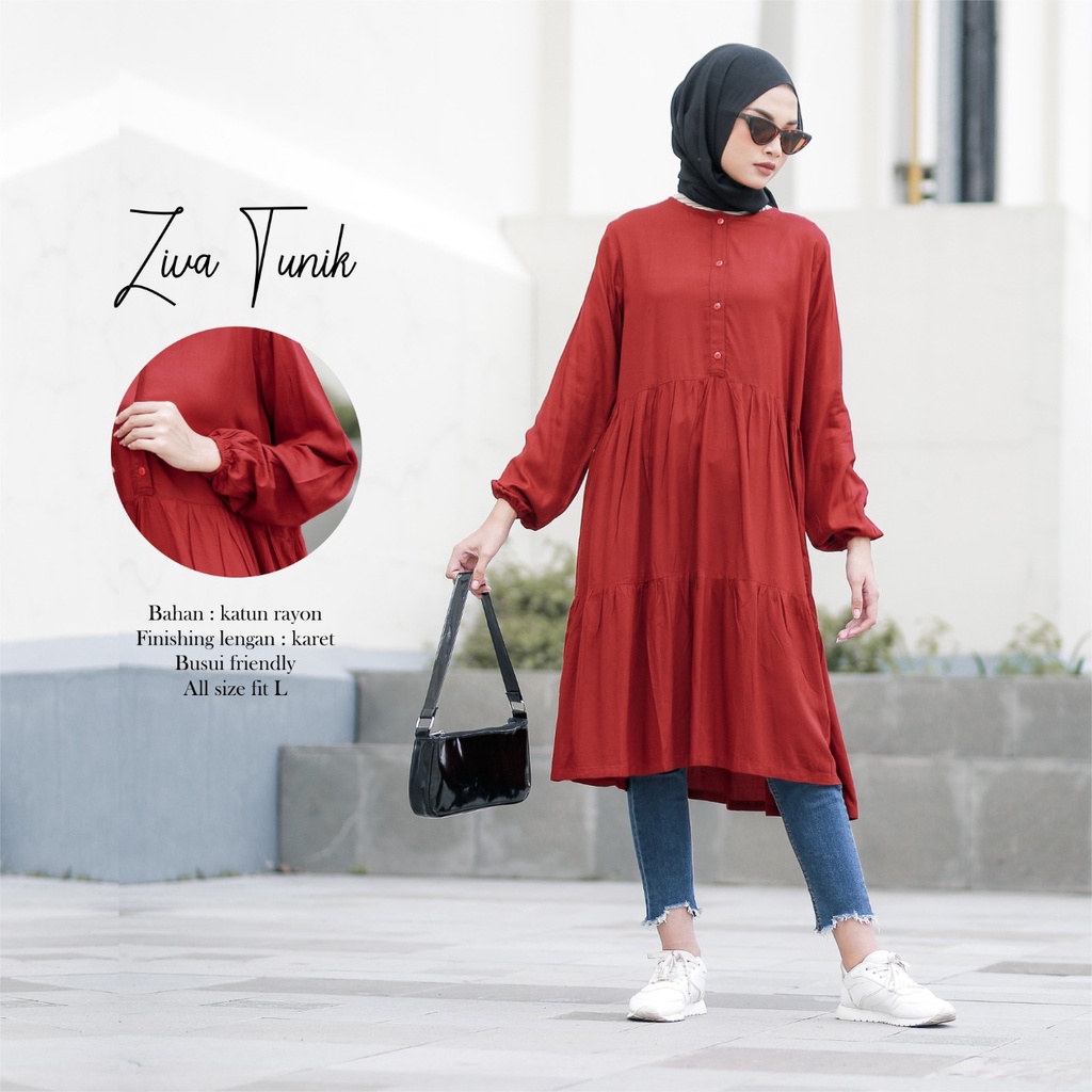 Tunic Ziva Tunik- Tunik Wanita dewasa Murah