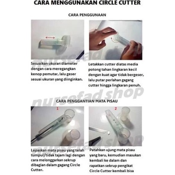 Alat Pemotong Lingkaran / Pemotong Kertas Bulat / Circle Cutter