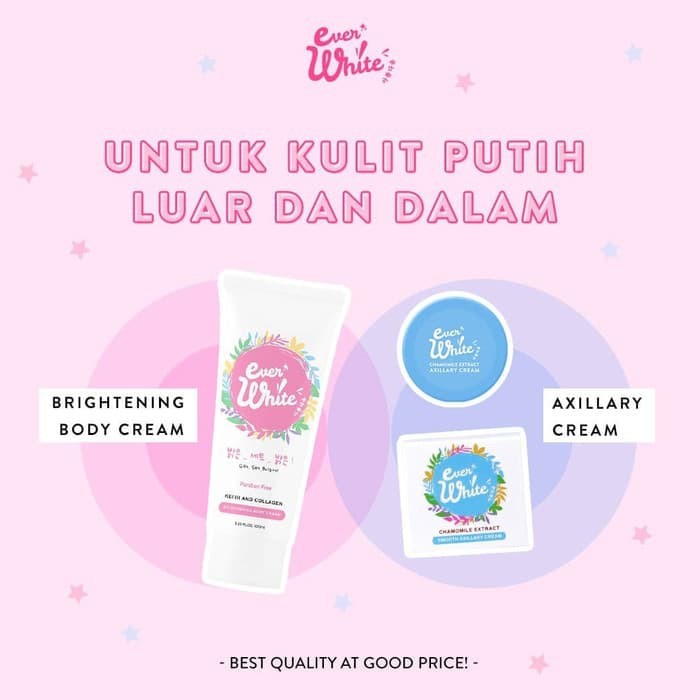 ✨ AKU MURAH ✨[PAKET EVERWHITE PINK (BADAN) + BLUE (KETIAK) BPOM ASLI 100%