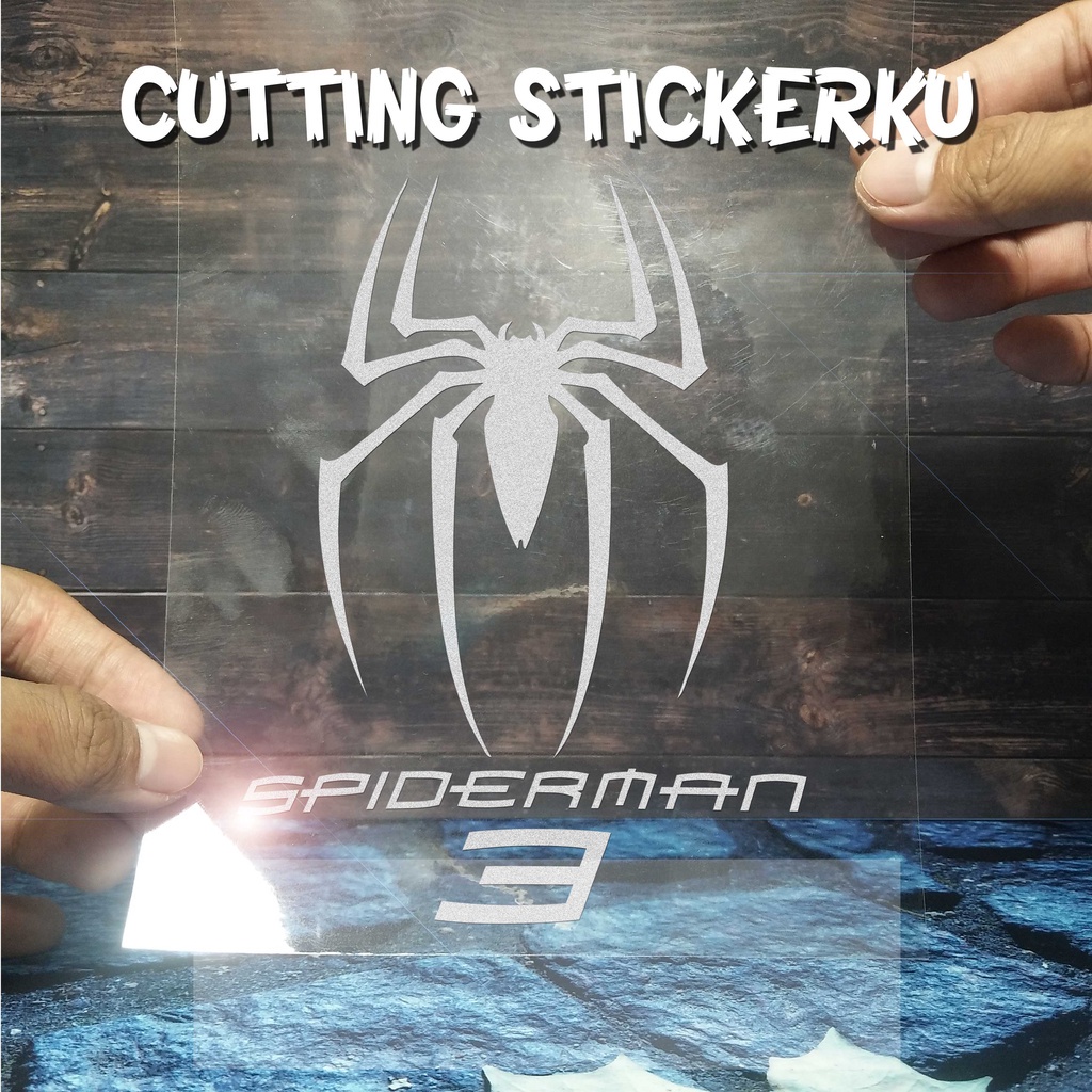 Cutting Stiker Spiderman Variasi Motor Mobil Sticker Timbul Keren Nyala Dasbor Spakbor Visor Body Kaca Helm Laptop Hologram Reflective Tahan Air Bodi Samping Nama Jepang Scoopy Vario Beat NMAX PCX Vespa Aesthetic Pickup Marvel Windshield Kustom Modif