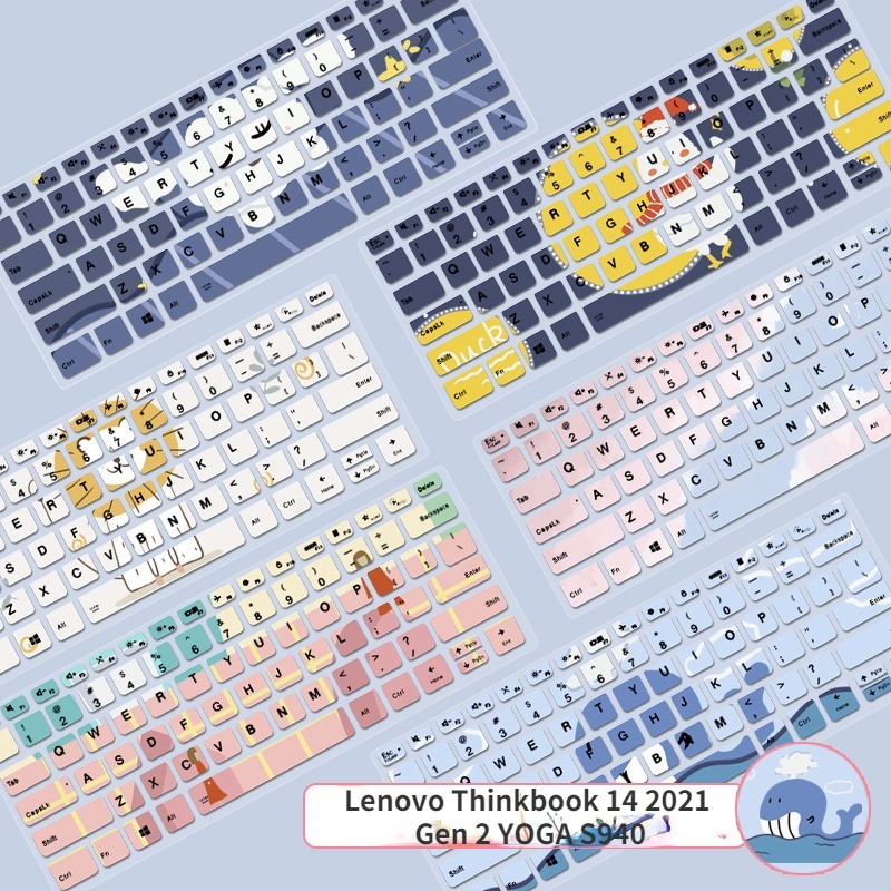 Film Pelindung Debu Keyboard Motif Kartun Bunga Untuk Lenovo Thinkbook 14 Inch 2021 Gen 2 YOGA S940