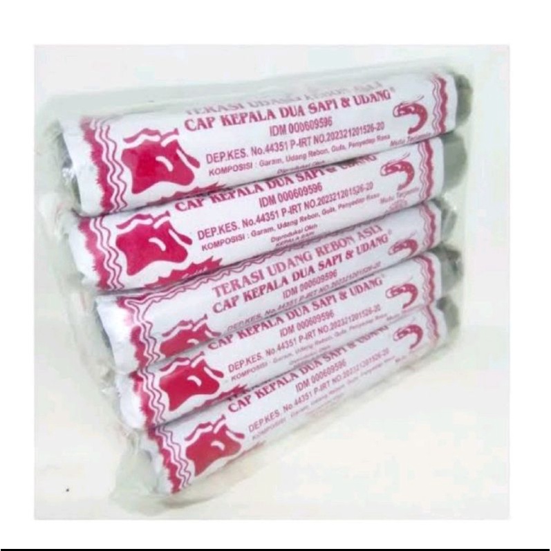 

@5pcs Terasi udang rebon cap kepala sapi asli 120Gr
