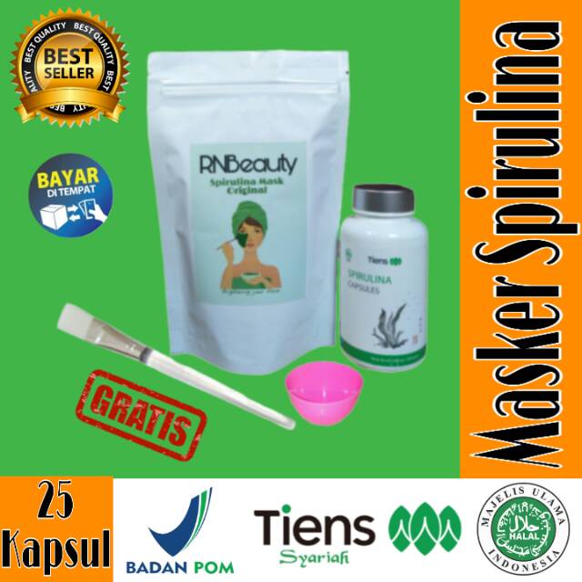 Tiens Masker Wajah Spirulina Original - Spirulina Ecer Asli Herbal