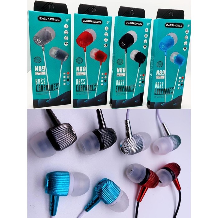 HEADSET MEGABASS UNIVERSAL N89 + MIC HANDSFREE/EARPHONE