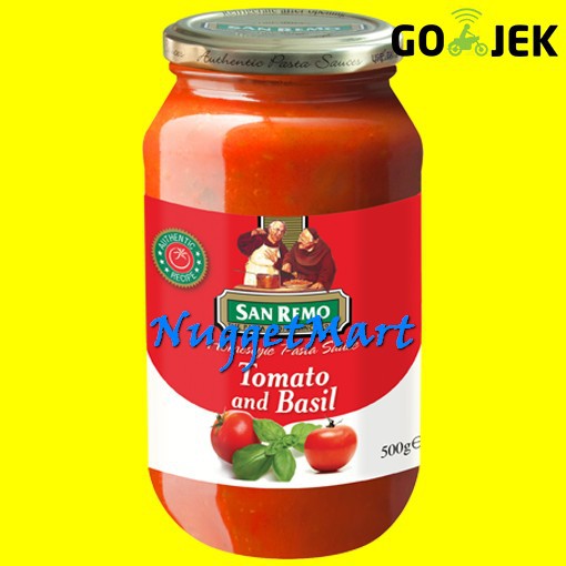 

SAN REMO PASTA SAUCE TOMATO & BASIL 500 GR