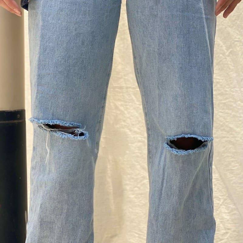 Highwaist kulot ripped sobek lutut premium