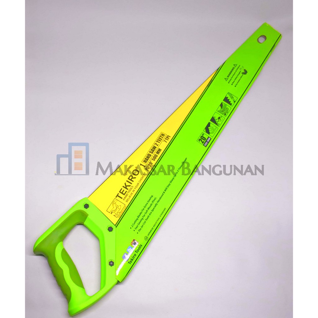 TEKIRO Gergaji Tangan 20" Gagang PVC / Gergaji Kayu