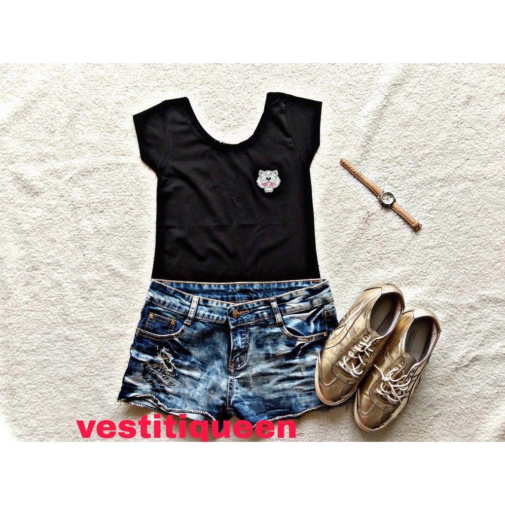 kaos wanita kenzo putih