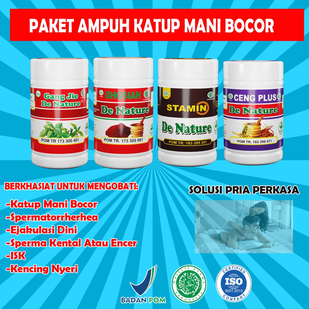 Paket Ampuh Obat Katup Air Mani Bocor Herbal Apotik Herbal De Nature