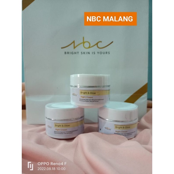 NBC Night cream/sabun Pemutih/Ndia beauty care