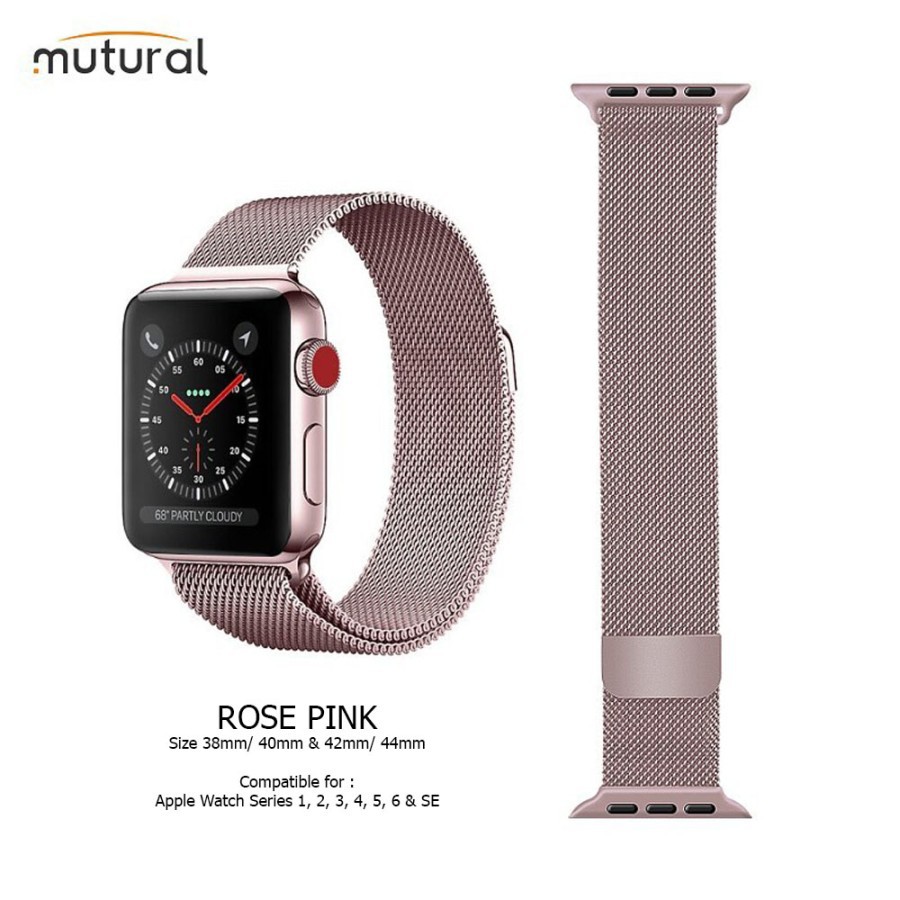 Mutural Luijing Series Milanese Loop Strap for Watch 1-8 &amp; SE