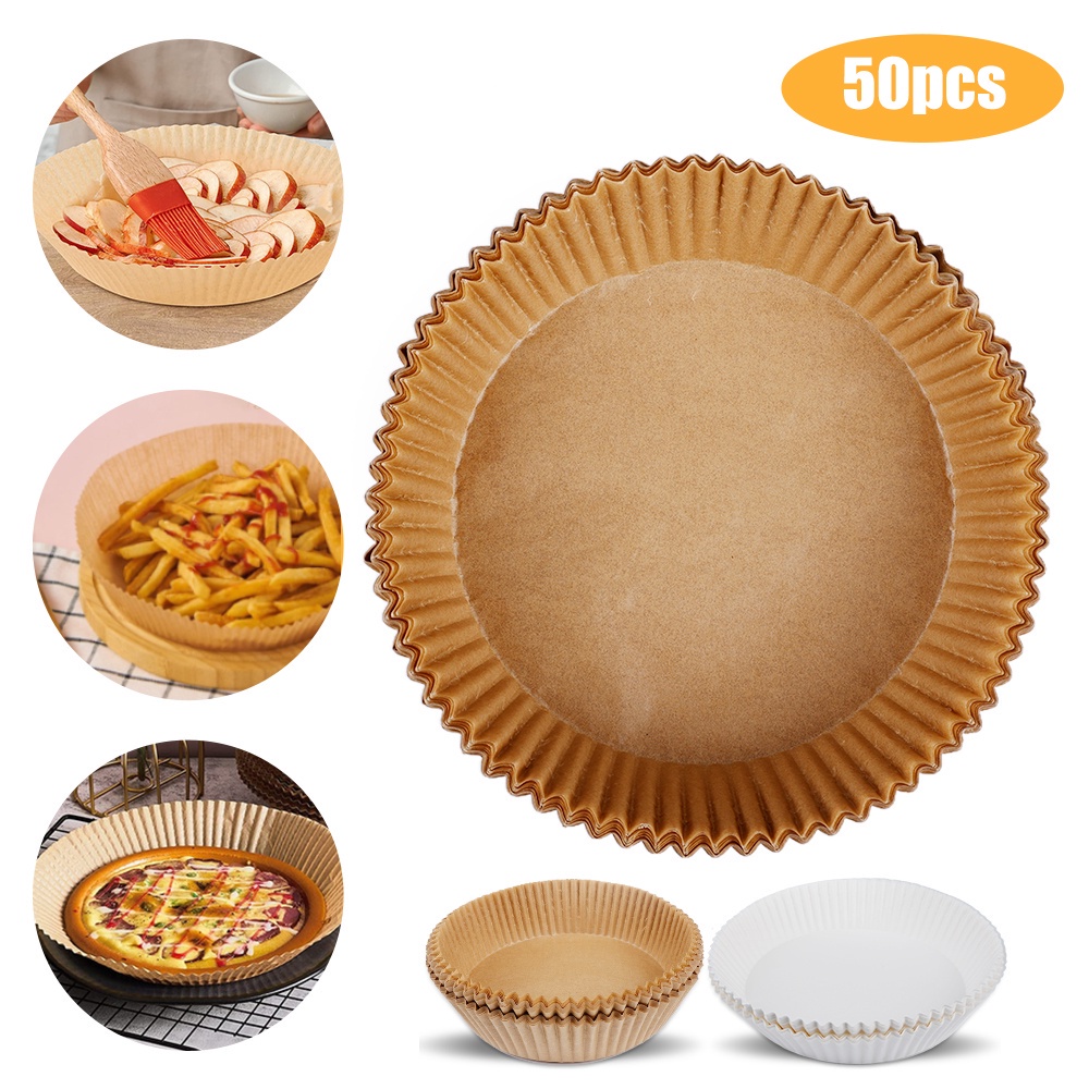 ART-052 Paper Alas Air Fryer Kertas Baking Anti Lengket Tahan Minyak Kertas Minyak Uk 16cm 20cm / Kertas air Fryer Import / Kertas Penyerap Minyak