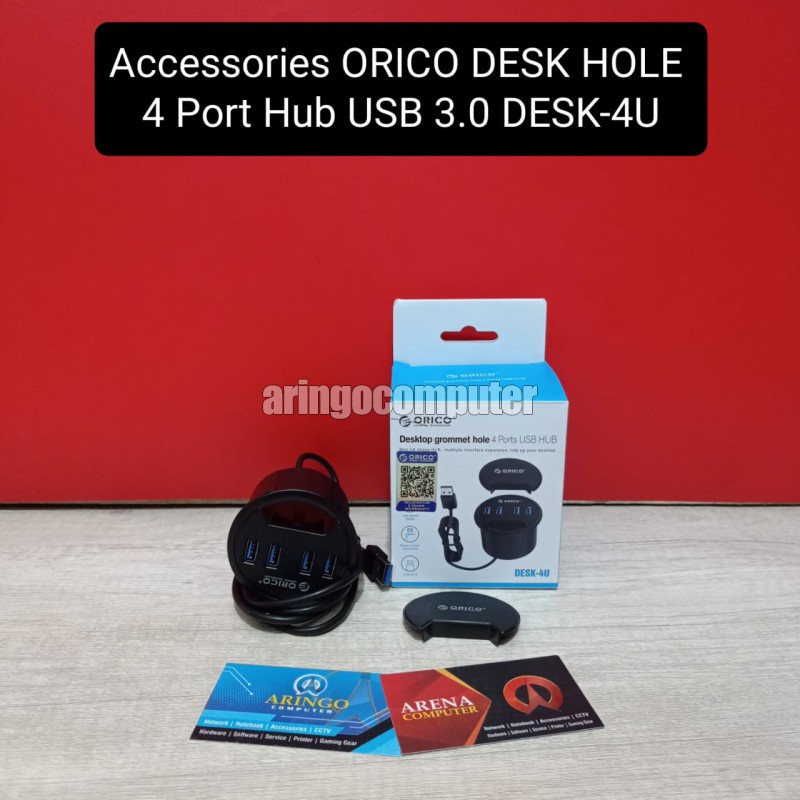 Accessories ORICO DESK HOLE 4 Port Hub USB 3.0 DESK-4U