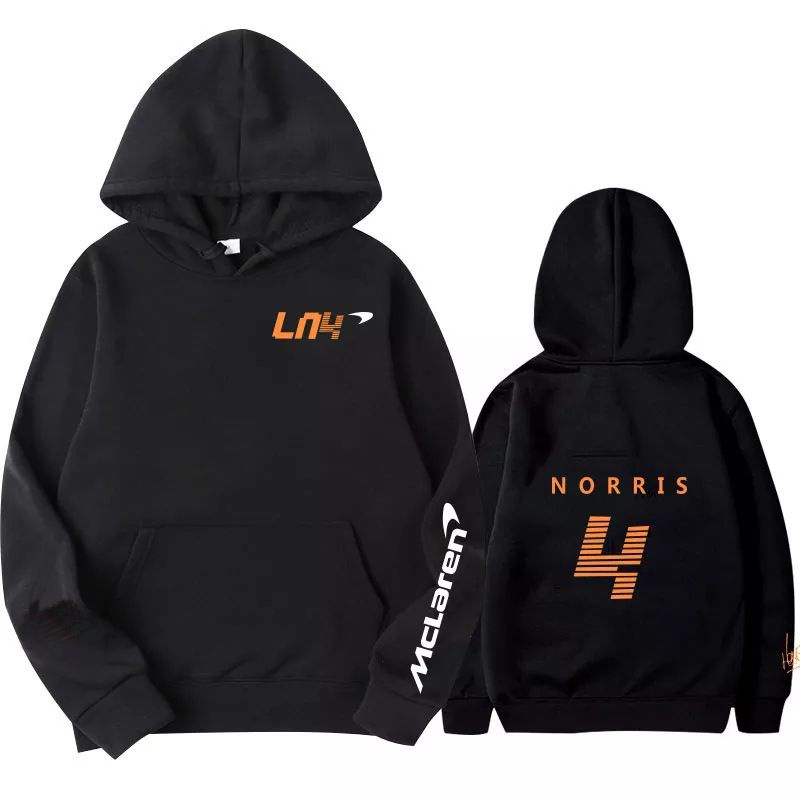 Jaket Hoodie Pembalap F1 LANDO NORRIS McLaren Pria Wanita Custom Distro Tebal