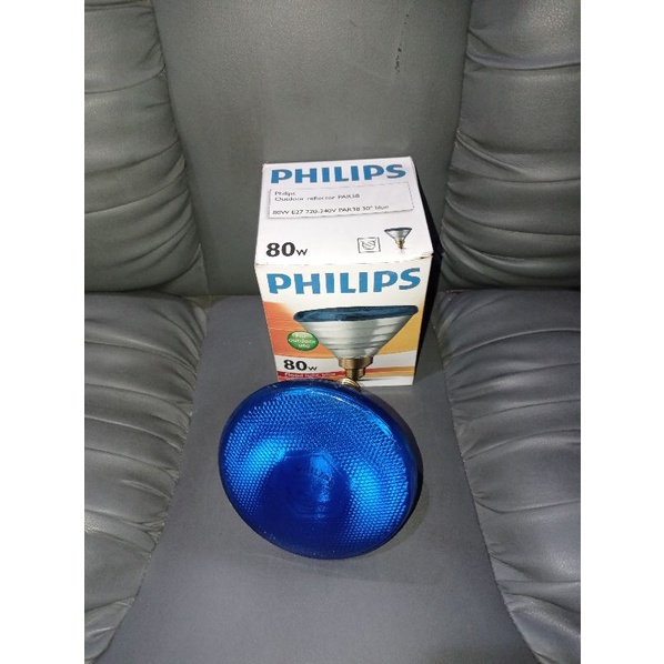 Lampu Philips Flood lights Par38 80W Phillips Floodlights 80 Watt Lampu Sorot Blue Biru Par 38