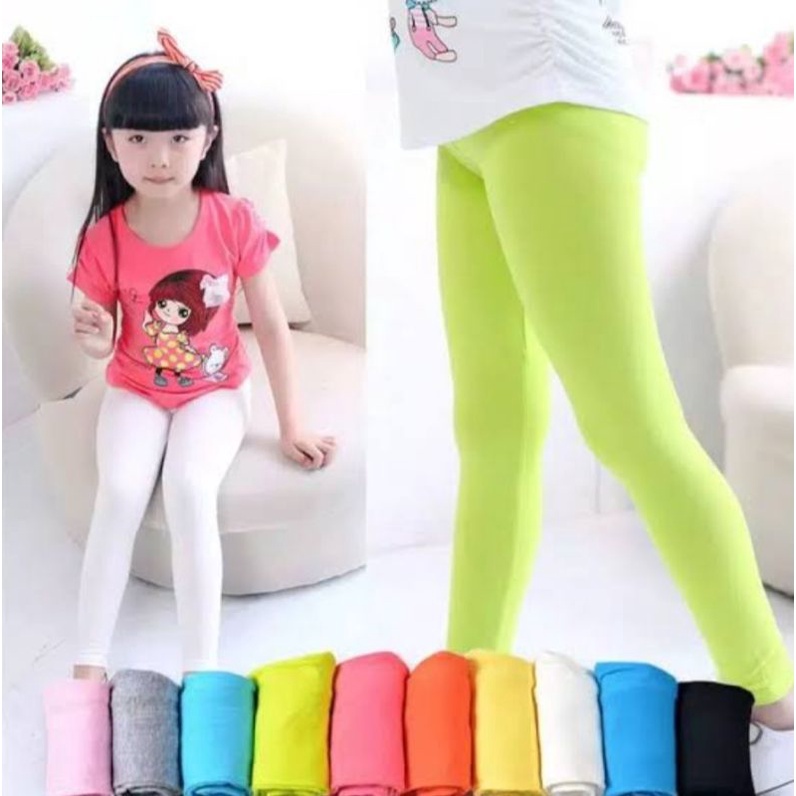 legging anak perempuan usia 3-12 thn/lejing anak random