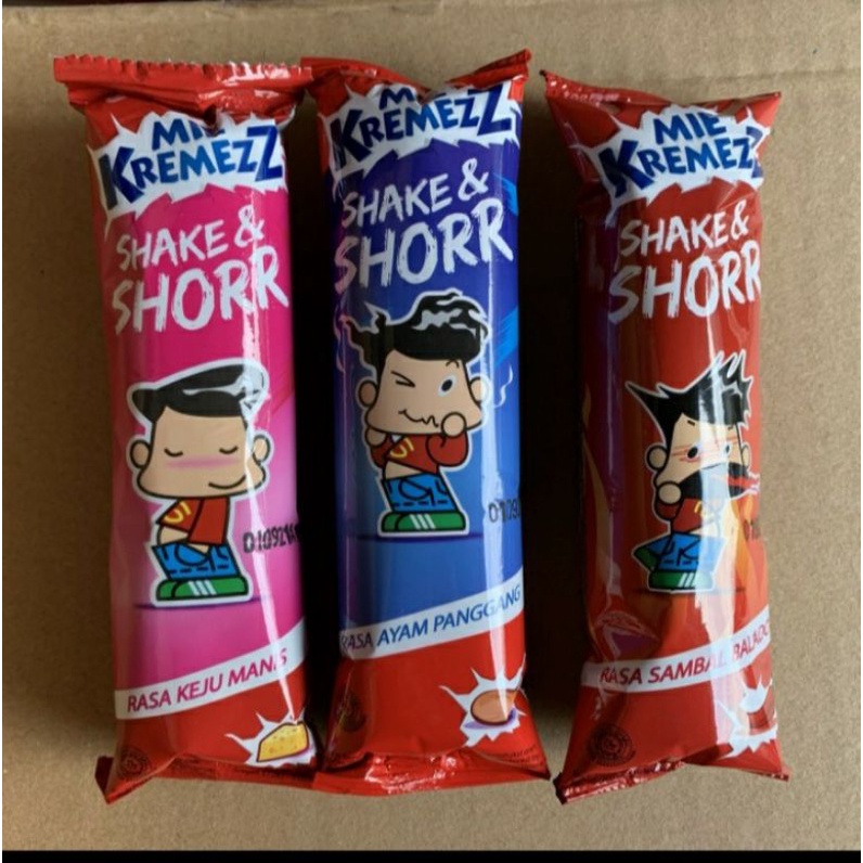 

mie kremezz box rasa ayam panggang atau balado isi 24pcs